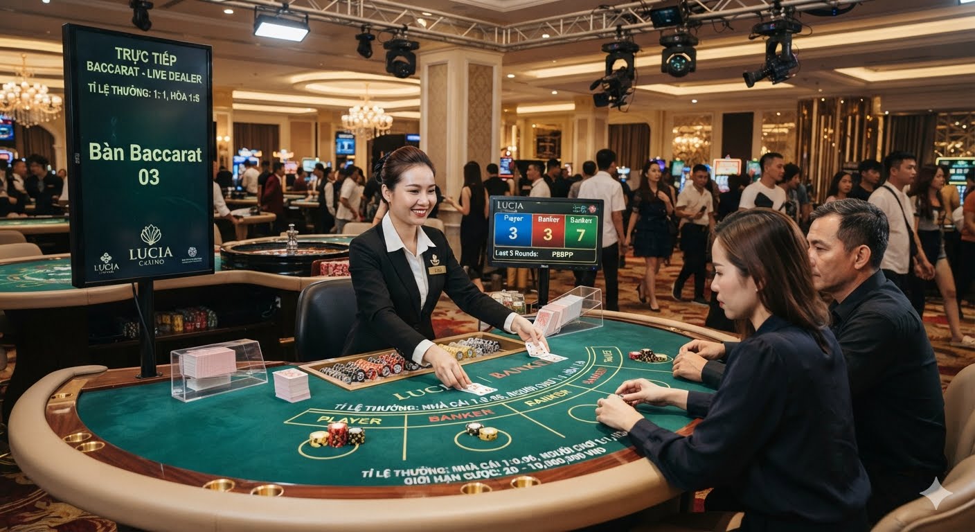 Đánh bài Baccarat trực tuyến có người thật