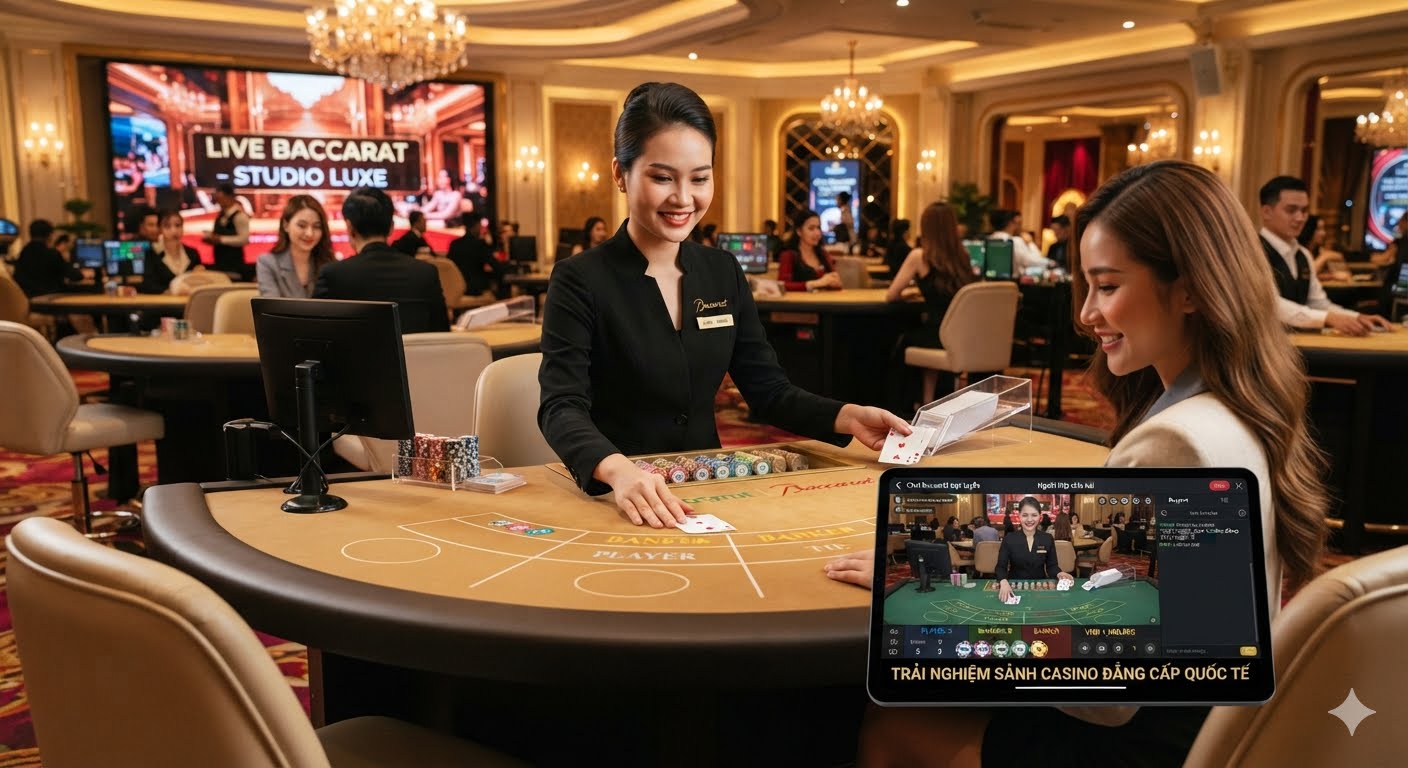 Chơi Baccarat trực tuyến người thật chia bài