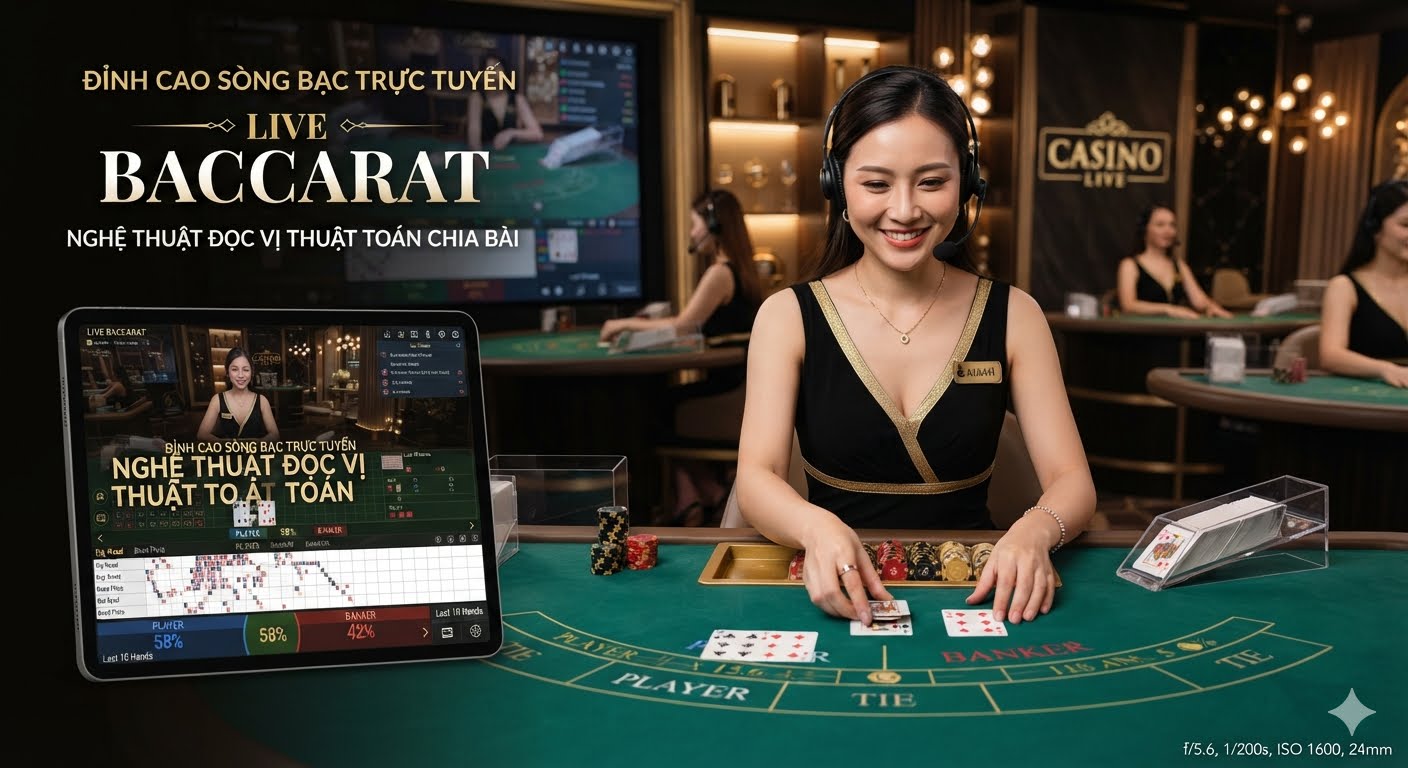 Baccarat với dealer thật