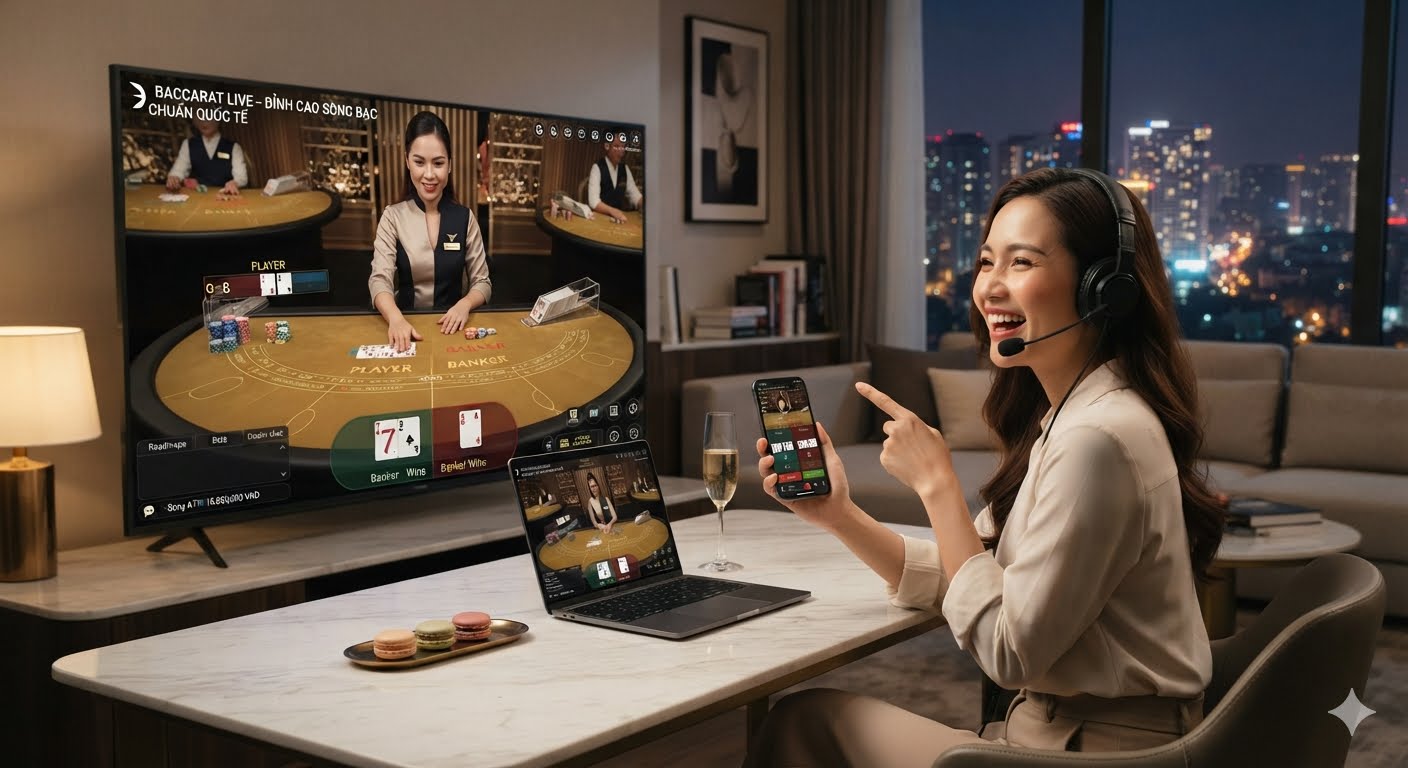 Trải nghiệm Baccarat trực tiếp chuẩn quốc tế